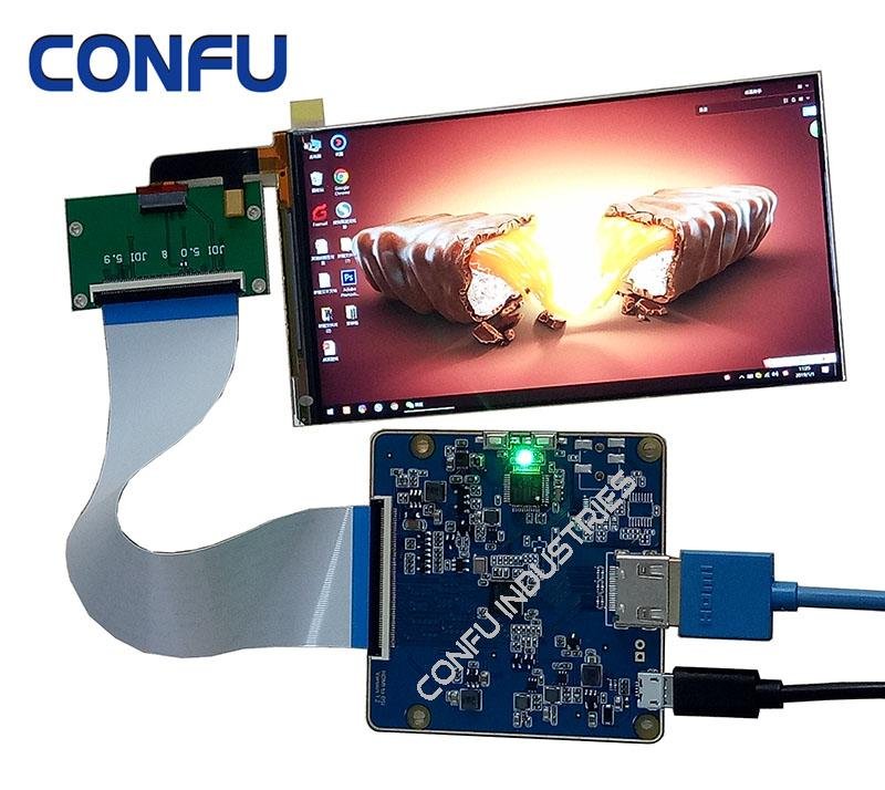 Confu HDMI to MIPI driver board 1080P TFT lcd display 5 inch for VR Headset 2
