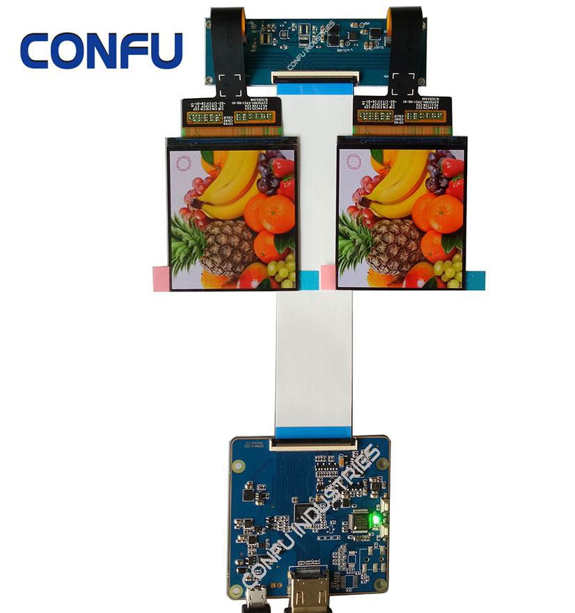 Confu HDMI Control Board for EDO 1080*1200 2.95 dual Inch oled panel 4 Lanes VR