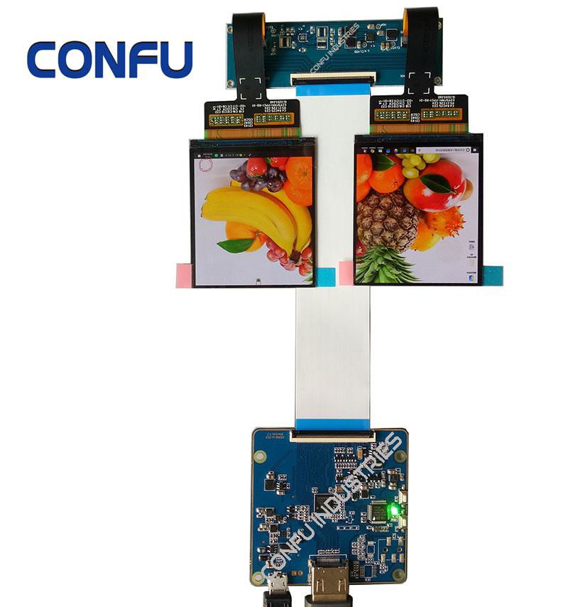 Confu HDMI Control Board for EDO 1080*1200 2.95 dual Inch oled panel 4 Lanes VR 2