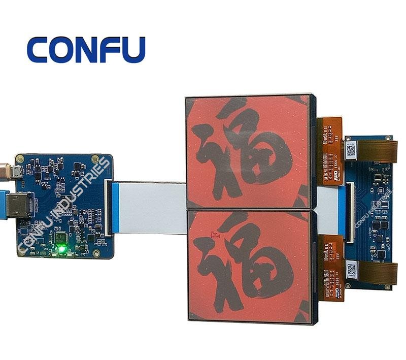 CONFU Hdmi to Mipi DSI Driver Board AUO 3.8 inch 1080*1200 dual amoled panel VR  2