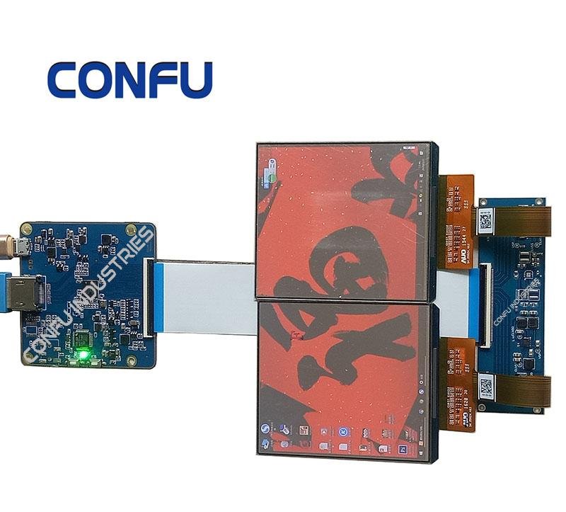 CONFU Hdmi to Mipi DSI Driver Board AUO 3.8 inch 1080*1200 dual amoled panel VR 