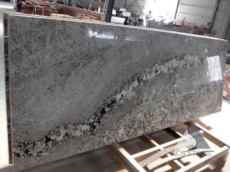 Sliver snow prefab countertop