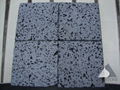 Black basalt tile Lava stone Mediuml Holes 1