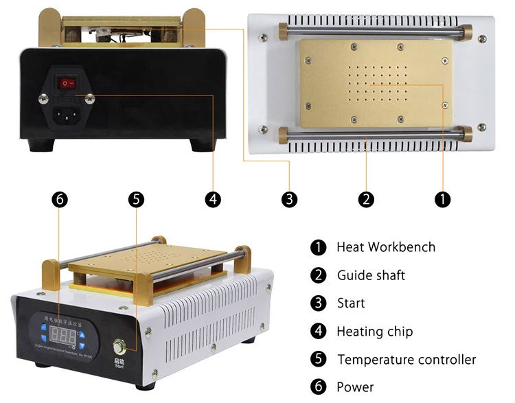 Manual Lcd Glass Separator Screen Refurbishment Machine Cell Phone Repair Tools 2