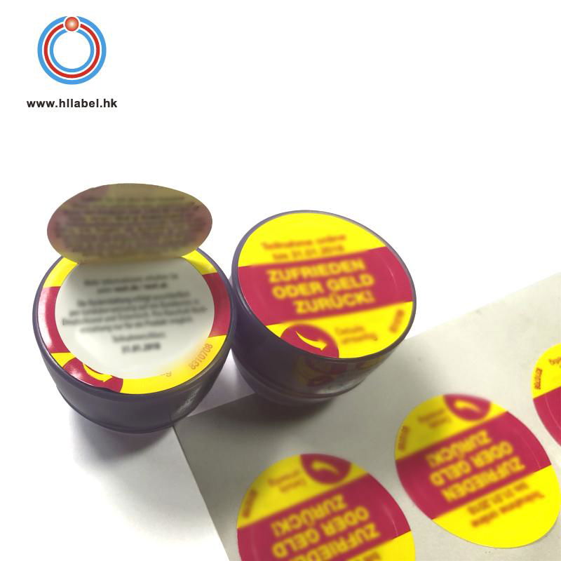 Adhesive customized beauty usage label multi layer peel and read label sticker