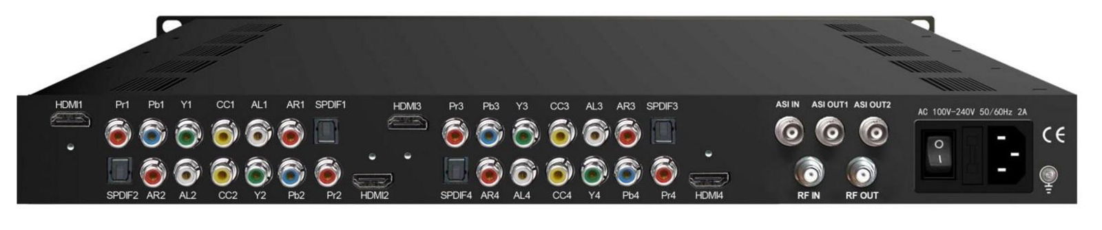 MPEG2 & MPEG4 4-in-1 Encoder Modulator 2