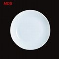 Nordic style daily chef wide-rimmed white ceramic plates for sale