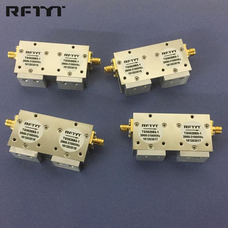 RFTYT RF Microwave Dual Junction Isolator 60MHz-18GHz Up to 300W Power 5