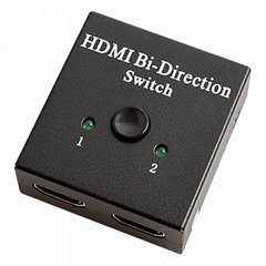 厂家直销hdmi双向2进1出切换器 HDM1进2出 4K/2