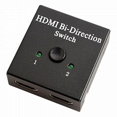 廠家直銷hdmi雙向2進1出切換器 HDM1進2出 4K/2.0