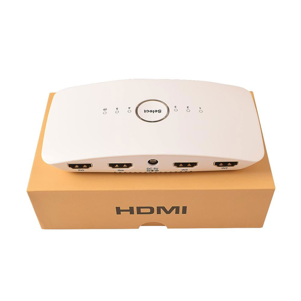 HDMI HDR Switch 4K/60Hz 3 In 1 Out HDCP2.2 1080P 5