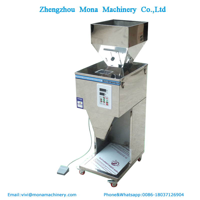 Double heads food rice grain dog food dispenser granular metering weighing machi 2