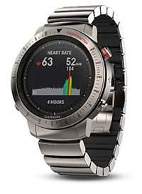 Garmin Fenix Chronos Titanium GPS Smart Watch Brushed Titanium Hybrid Band