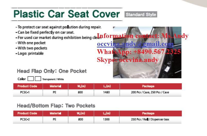 Plastic car seat cover 3