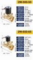 厂家直销两位两通黄铜材质电磁阀220V 2W 32 40 50 65 关阀 电动阀 1