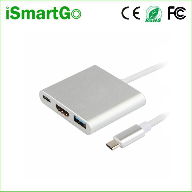 3 in 1 USB-C 3.1 to HDMI Adapter Factory for MacBook 2