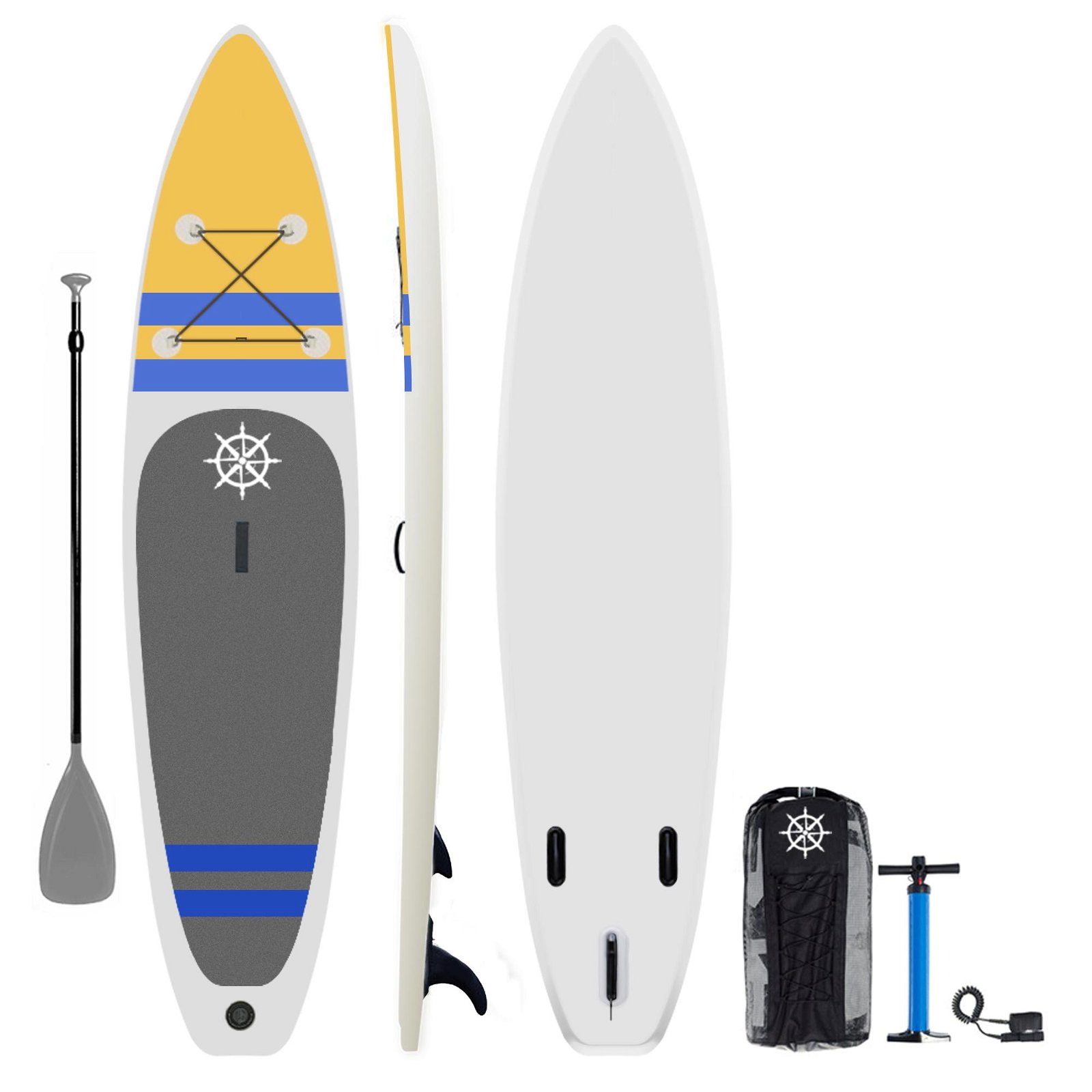 Explorerboards P10 11' long inflatable stand up paddle board package