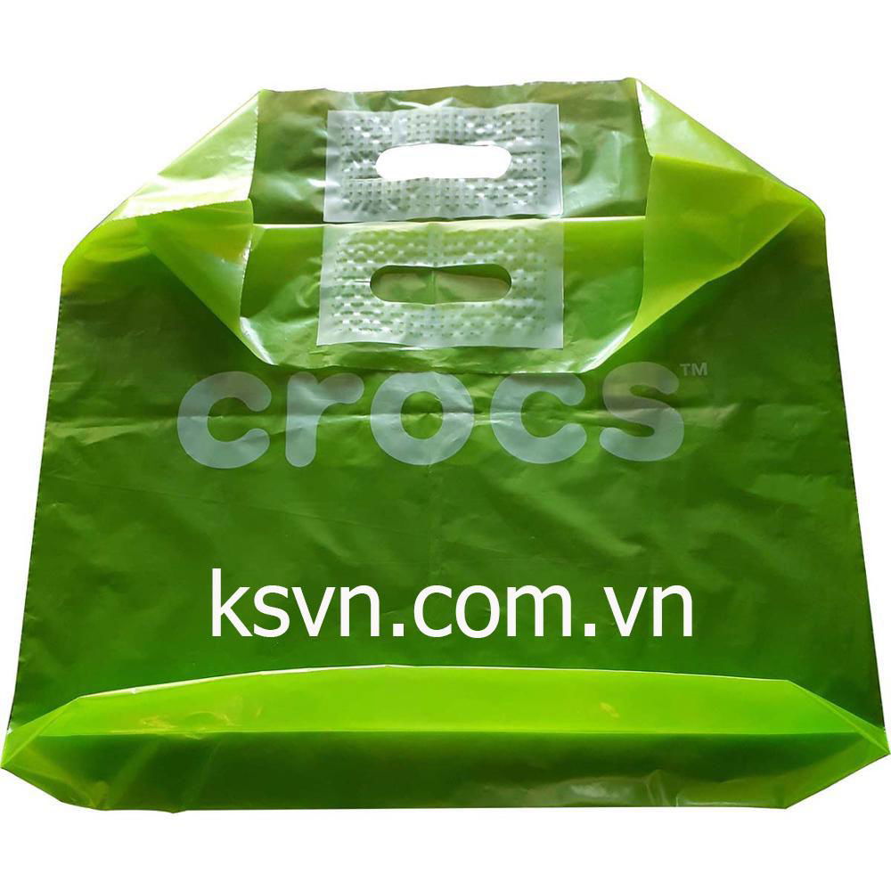 Patch Handle LDPE Plastic Shopping Carrier Bags with Bottom Gusset 2