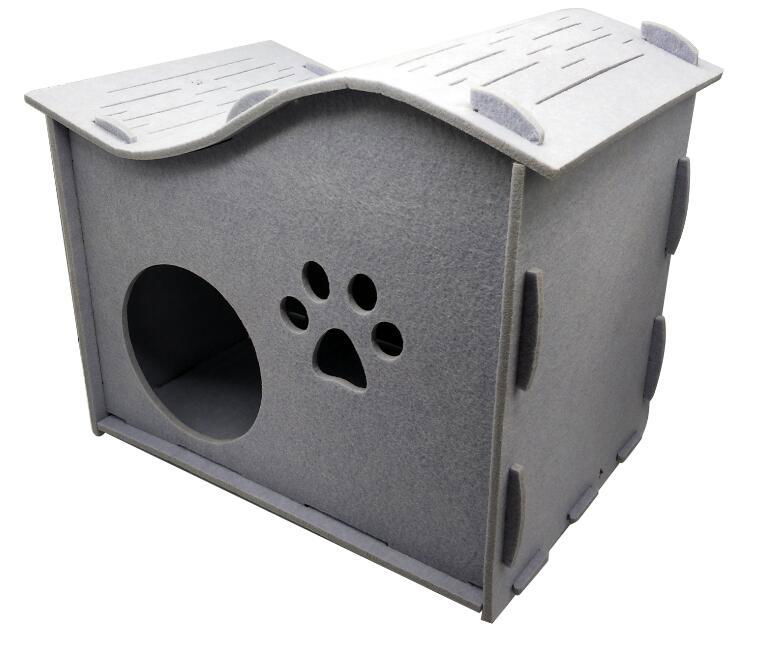 Felt Cat Cave Pet House Dog Bed Lovely Panda Shape 4