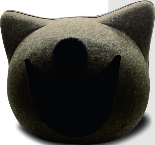 Cute Felt Haha Meow Cat House Pet Cave 2