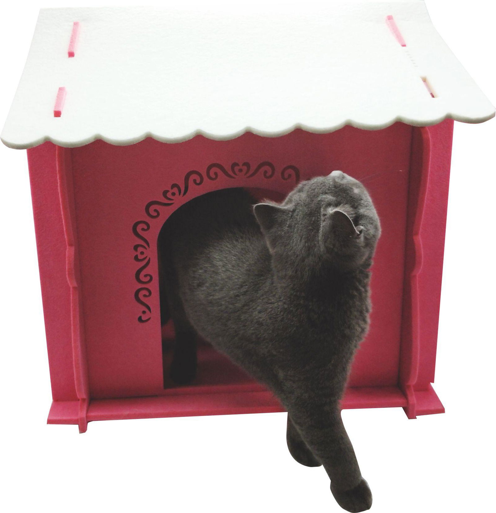 New Arrival Luxury Felt Assembled Cat House