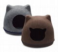 New Arrival Luxury Felt Cat House Double Tower Shape 2