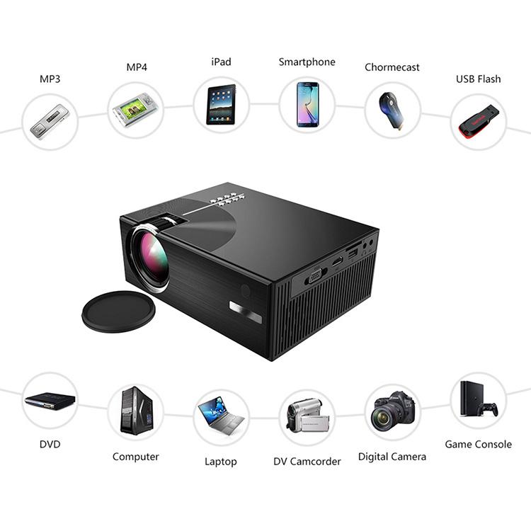 2019 new design OEM smart projector for Android mini pocket LED projector 3