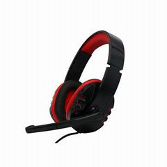 Stereo Gaming Headset for PC, Surround Sound Over-Ear with Noise Cancelling Mic