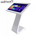 Popular S Style LCD Interactive Kiosk Floor Standing Totem for Shopping Mall 3