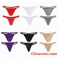 Closecret Women’s Sexy Panties Cotton Thongs Pack of 6pcs G-string in 6 Colors 1