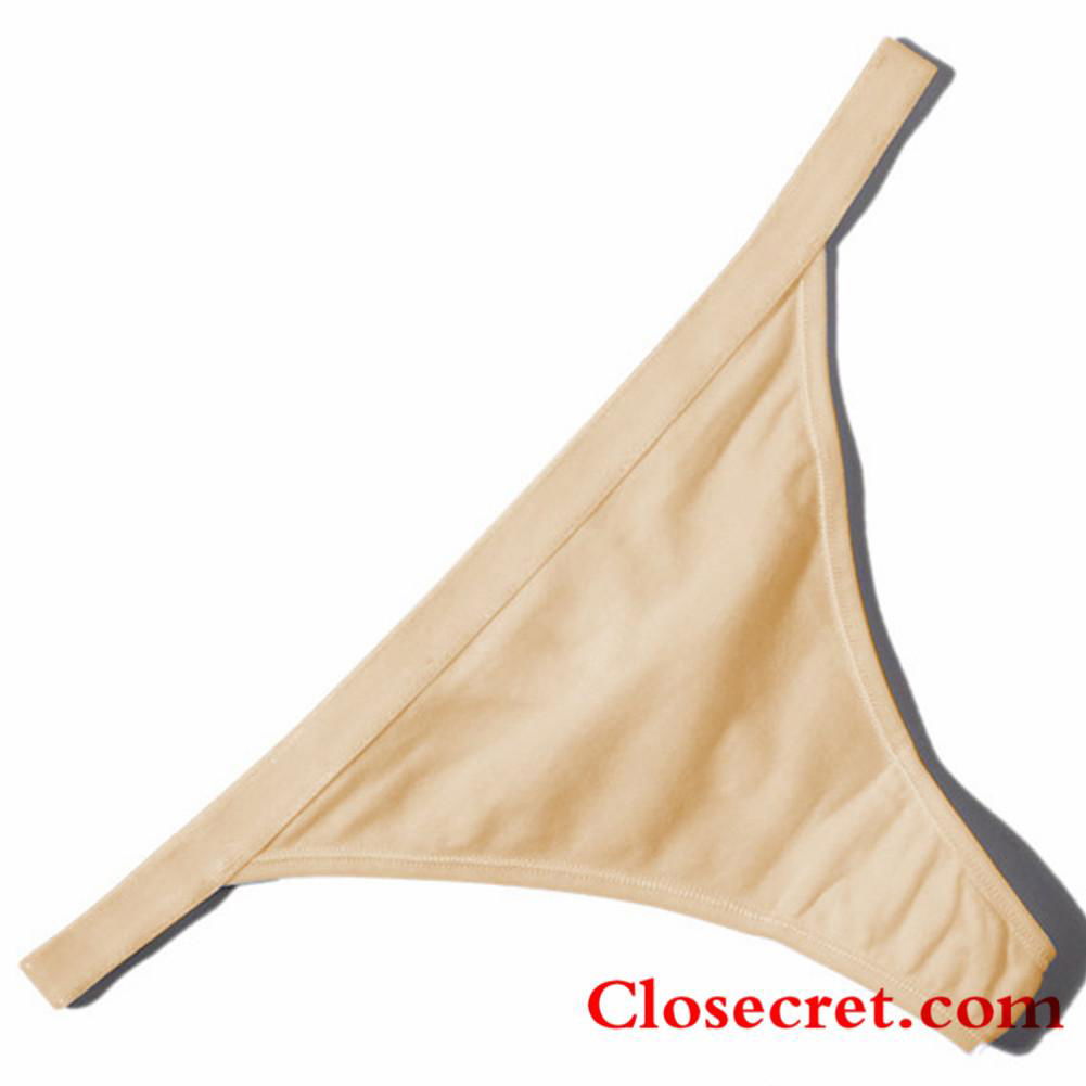 Closecret Women’s Sexy Panties Cotton Thongs Pack of 6pcs G-string in 6 Colors 5
