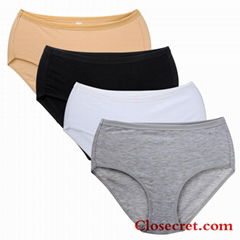 Closecret Women Comfort Cotton Stretch Classic Briefs Panties  