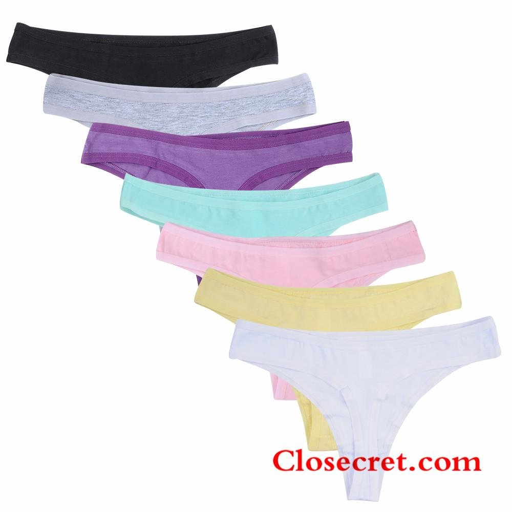 Closecret Women's Simple and Comfortable Panties Cotton G-strings Thong
