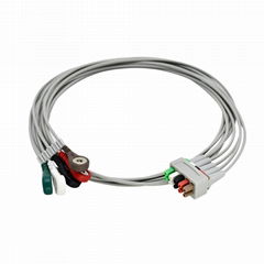 GE Marquee Dash3000 ECG lead wire branch five-lead American standard buckle clip