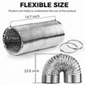 Double layers aluminum air duct hose for