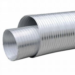 Kitchen exhaust air fireproof semi-rigid aluminum flexible duct