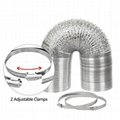 Non-insulated double layer Aluminium Flexible Ducting for kitchen