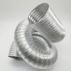 Semi Rigid Air Conditioning Aluminum Flexible Duct in HVAC System