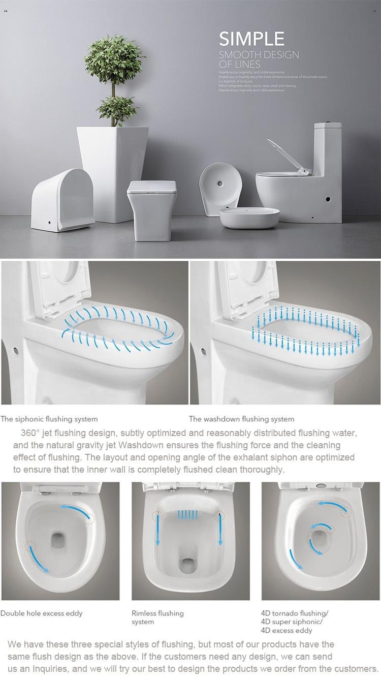 Cheap Sanitaryware Chinese Ceramic Wall Hung Toilet 4