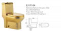 Sanitaryware Golden Bathroom One Piece High-Grade Toilet 2