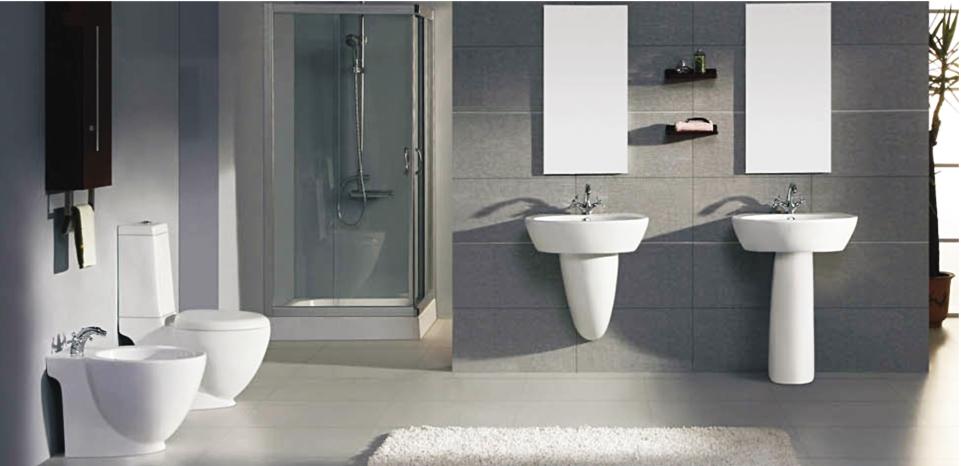 White Color Sector Wall Hung Basin 3