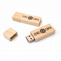 Promotional Custom Logo Branded Wooden wood usb 3.0 flash drive 16gb