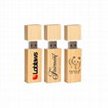 Promotional Custom Logo Branded Wooden wood usb 3.0 flash drive 16gb 2