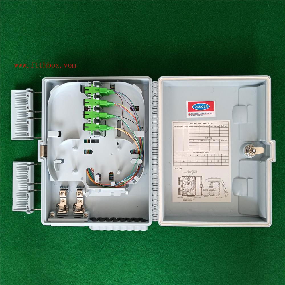 wall mount 12 16 core SC port  ftth fiber access terminal box