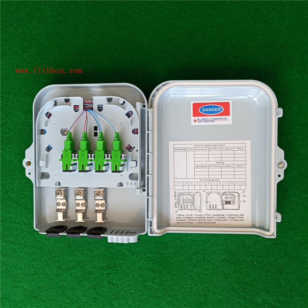 wall mount 8 core SC port  ftth fiber distribution box 2