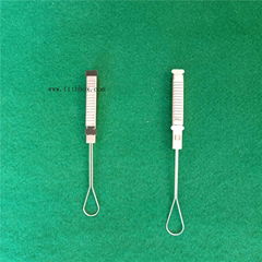 Stainless steel FTTH telecom drop cable wire clamp