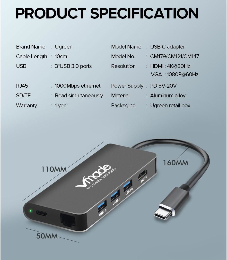 Type-c Docking dock Docking station Expander USB universal docking station 2