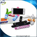 mobile phone stand earphone cable band magnetic silicone clip and band 2