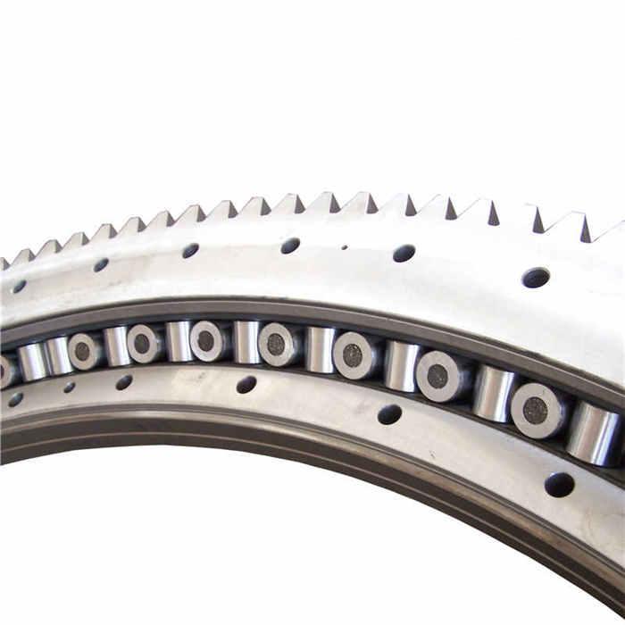 Crossed roller slewing bearings with external gear teeth RKS