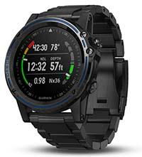 Garmin Descent Mk1 GPS MAP Diving Titanium Black Band Dive Watch 010-01760-01 